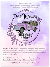 Load image into Gallery viewer, FarmTEAque Harmonizing Hemp Herbal Tea