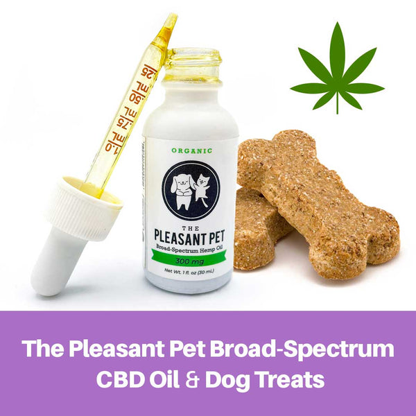 The Pleasant Pet Broad-Spectrum CBD Oil and Dog Treats