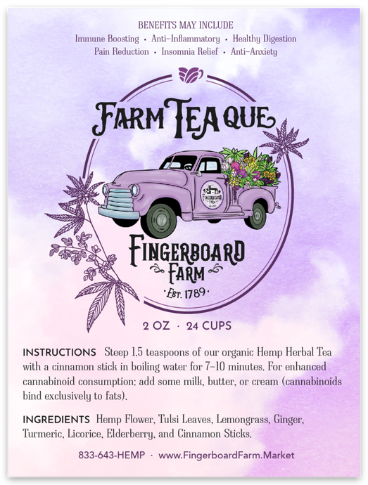 A Dive Into Fingerboard Farm’s Harmonizing Hemp Herbal Tea