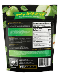 25mg - Delta 8 - Green Apple Taffy (5-PACK BAG)