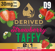 20mg Delta 9 + 10mg CBD Strawberry Taffy NOT FOR SALE IN MARYLAND AS OF JULY 1, 2025