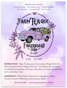 FarmTEAque Harmonizing Hemp Herbal Tea