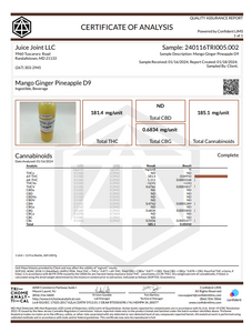 Delta 9 THC 12oz | Delta 9 200mg THC Elixir