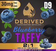 20mg D9 + 10mg CBD - Blueberry Taffy 2:1 NOT FOR SALE IN MARYLAND AS OF JULY 1, 2025