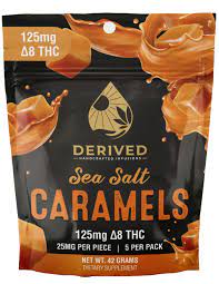 25mg Delta 8 Sea Salt Caramel Single Chew