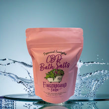 Load image into Gallery viewer, CBD Relaxing Skin Softening Bath Salts - Peppermint Eucalyptus