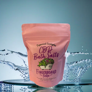 CBD Relaxing Skin Softening Bath Salts - Peppermint Eucalyptus